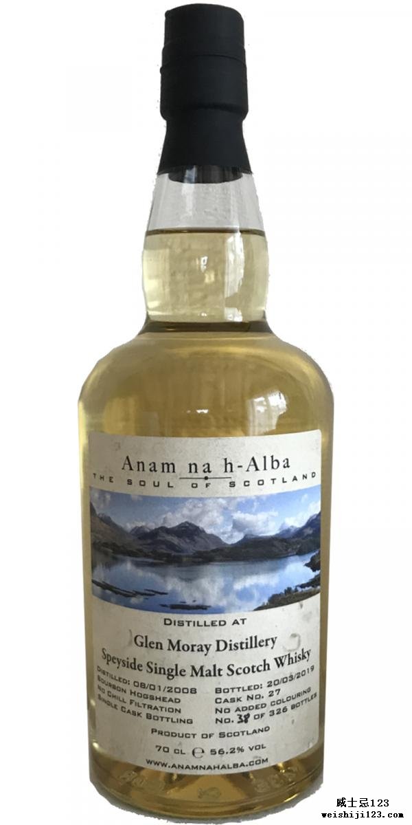 Glen Moray 2008 ANHA