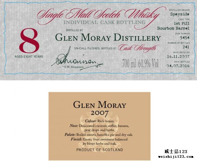Glen Moray 2007 DR