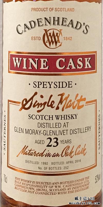 Glen Moray 1992 CA