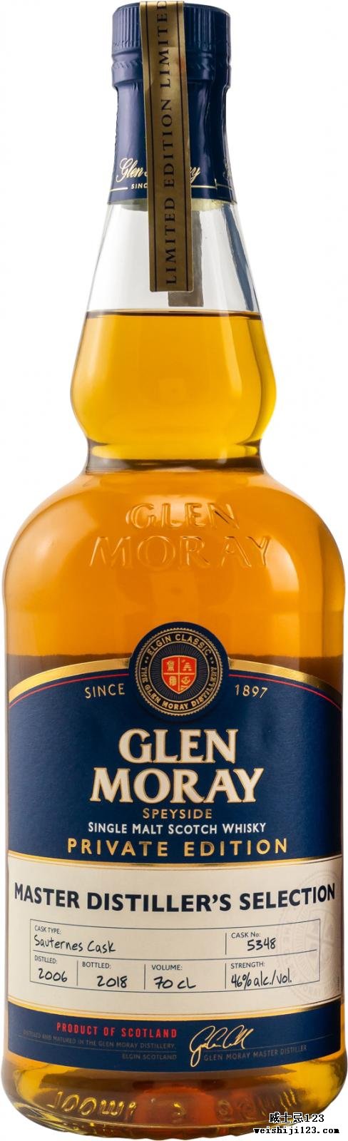 Glen Moray 2006 Private Edition