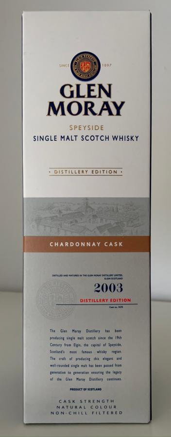 Glen Moray 2003 Chardonnay Cask