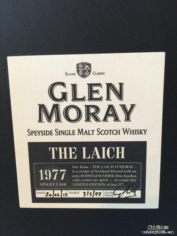 Glen Moray 1977