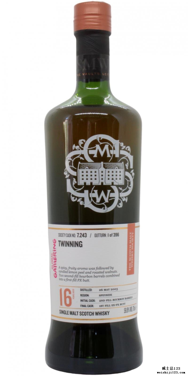 Longmorn 2003 SMWS 7.243