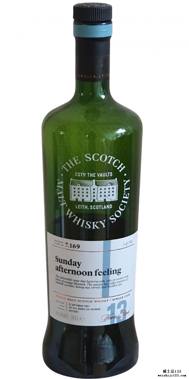 Longmorn 2003 SMWS 7.169