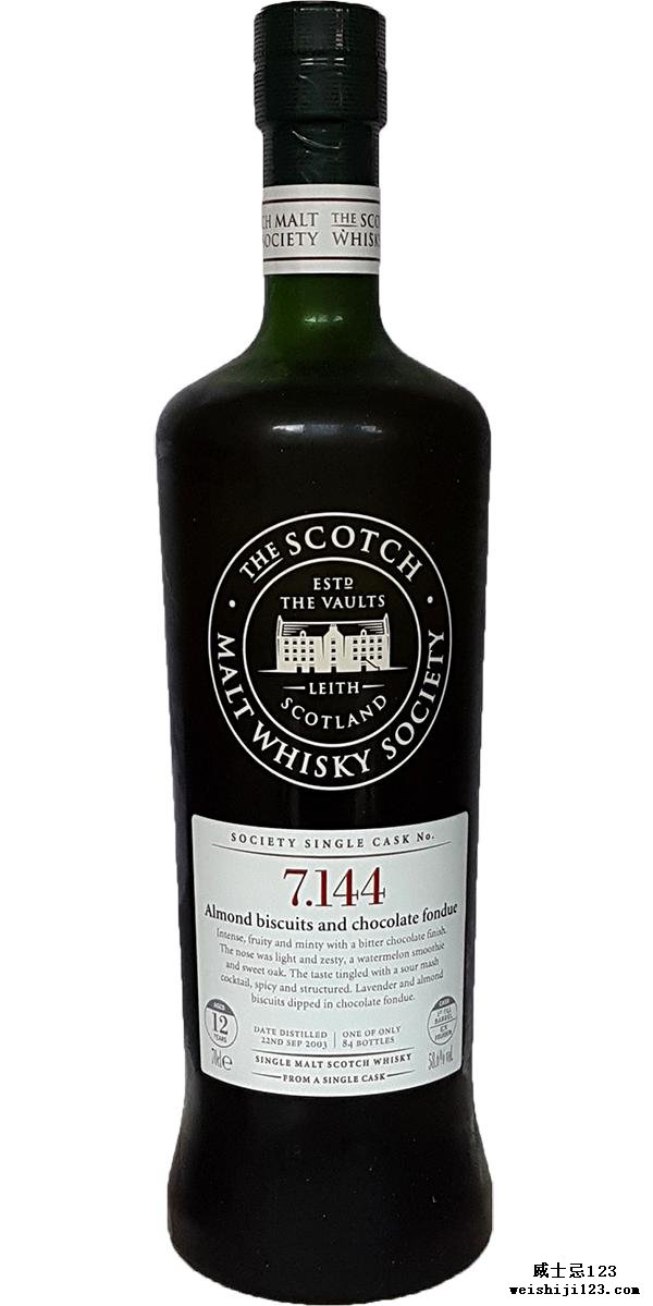 Longmorn 2003 SMWS 7.144