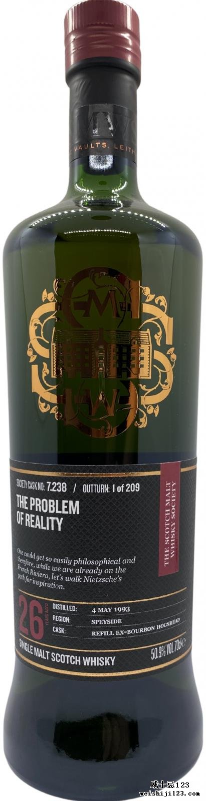 Longmorn 1993 SMWS 7.238