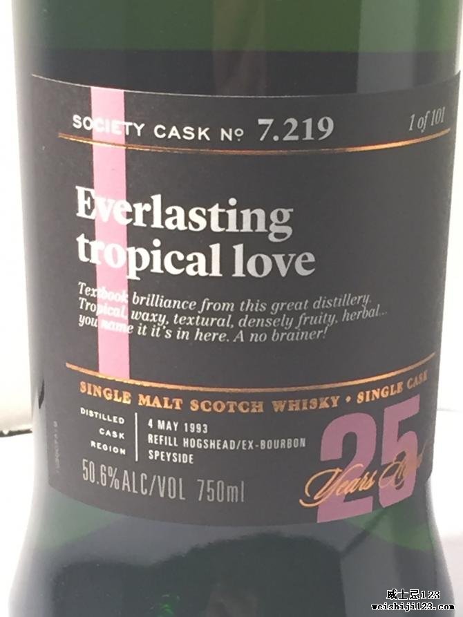 Longmorn 1993 SMWS 7.219