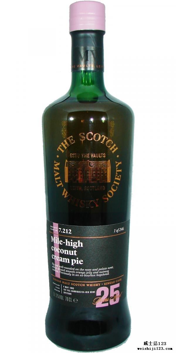 Longmorn 1993 SMWS 7.212