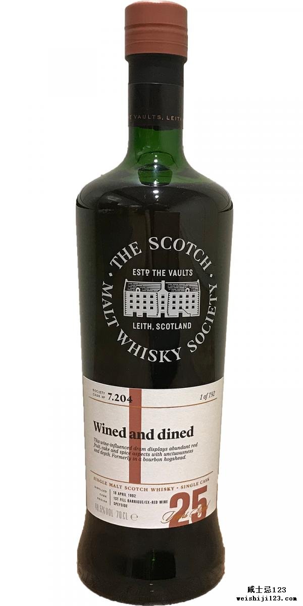 Longmorn 1992 SMWS 7.204