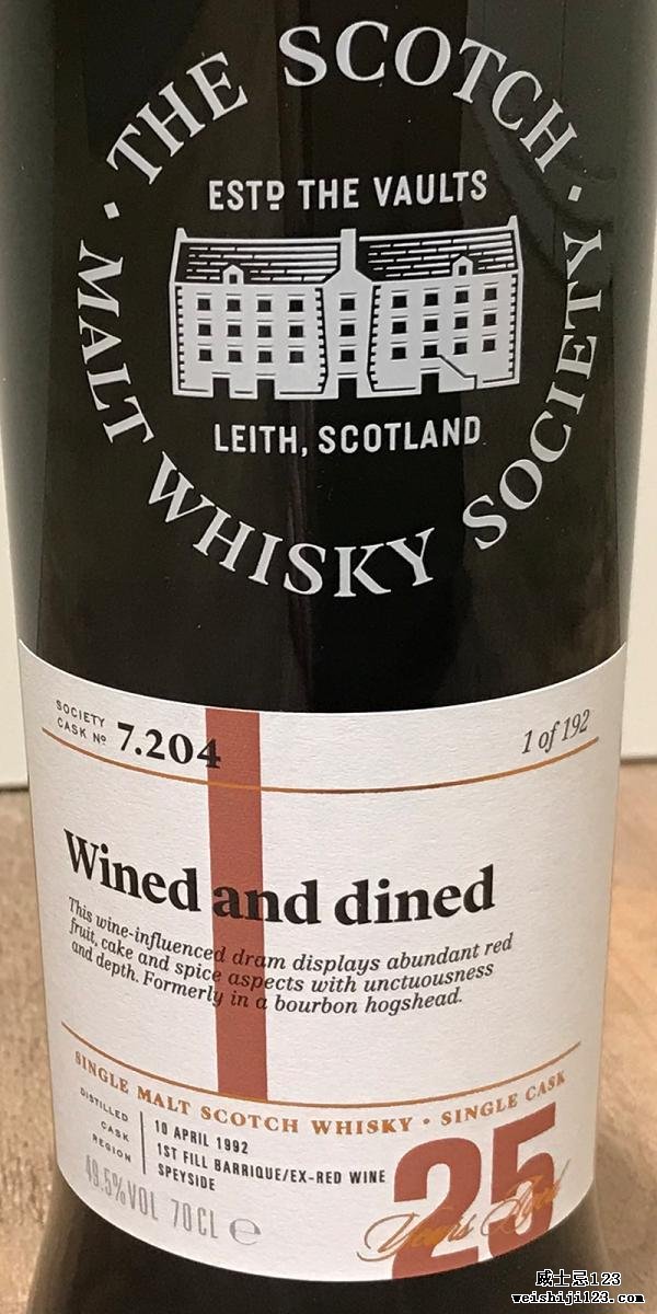 Longmorn 1992 SMWS 7.204