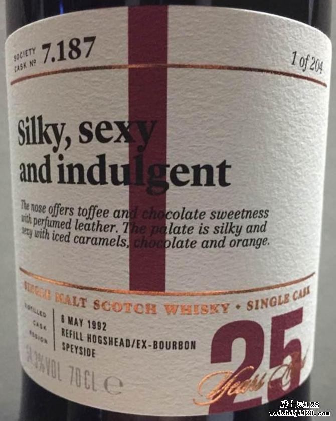 Longmorn 1992 SMWS 7.187