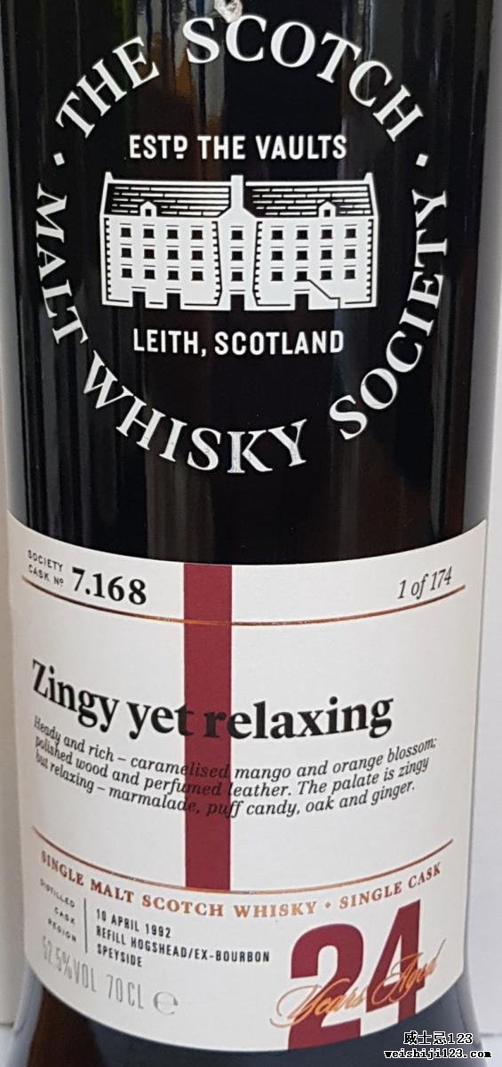 Longmorn 1992 SMWS 7.168