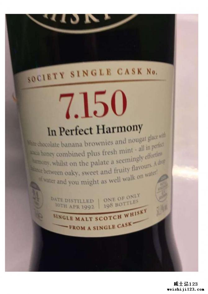 Longmorn 1992 SMWS 7.150