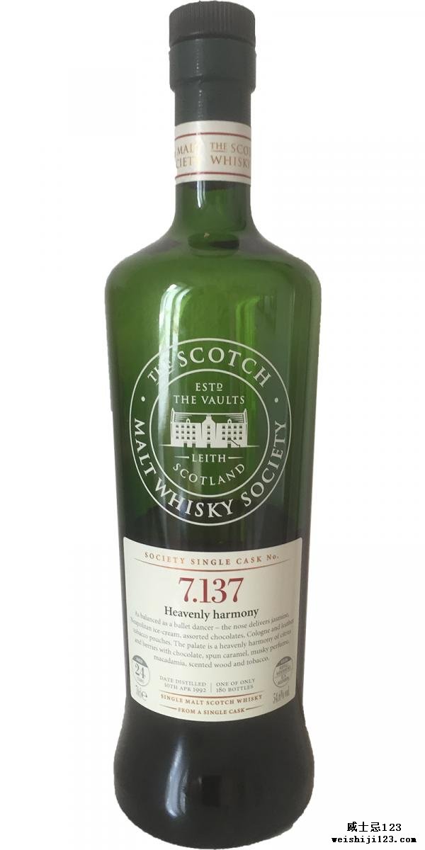 Longmorn 1992 SMWS 7.137