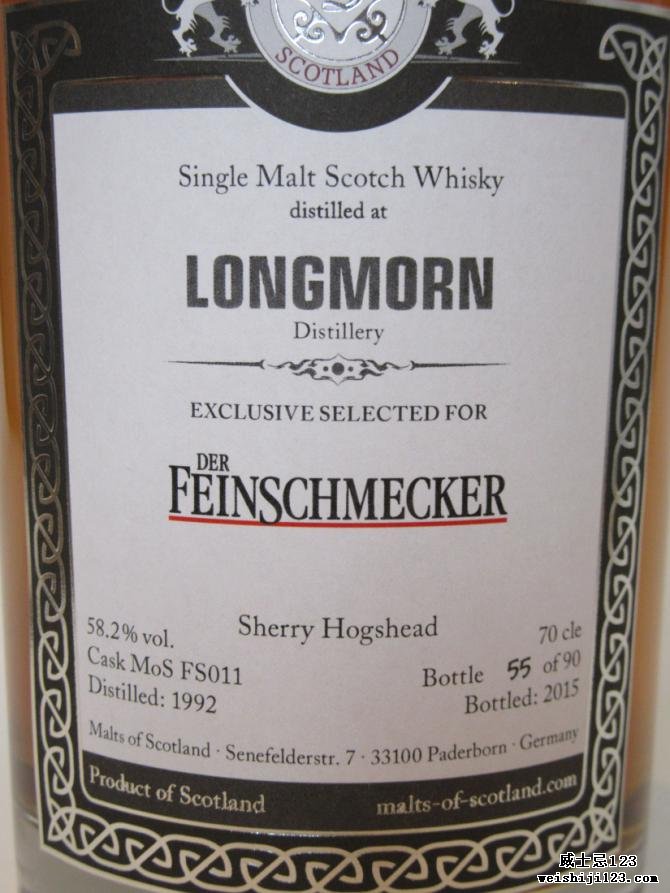 Longmorn 1992 MoS