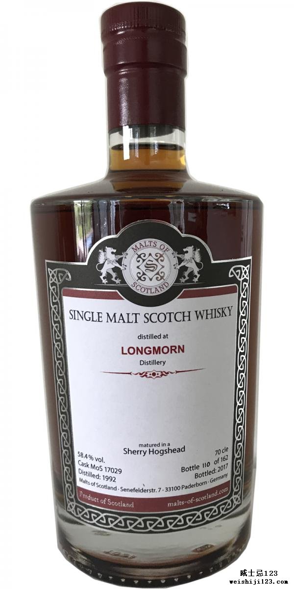 Longmorn 1992 MoS