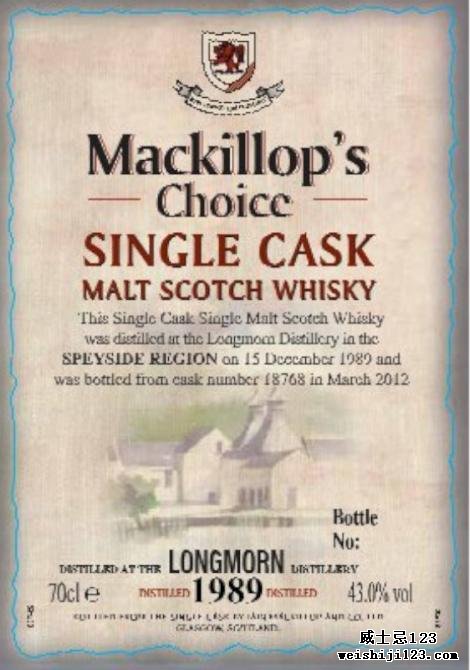 Longmorn 1989 McC