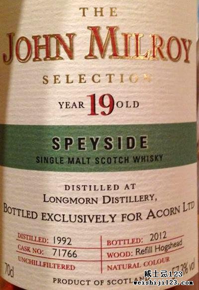 Longmorn 1992 JY