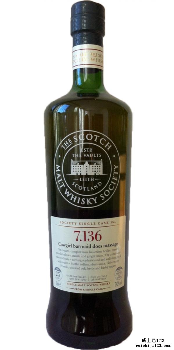 Longmorn 1990 SMWS 7.136