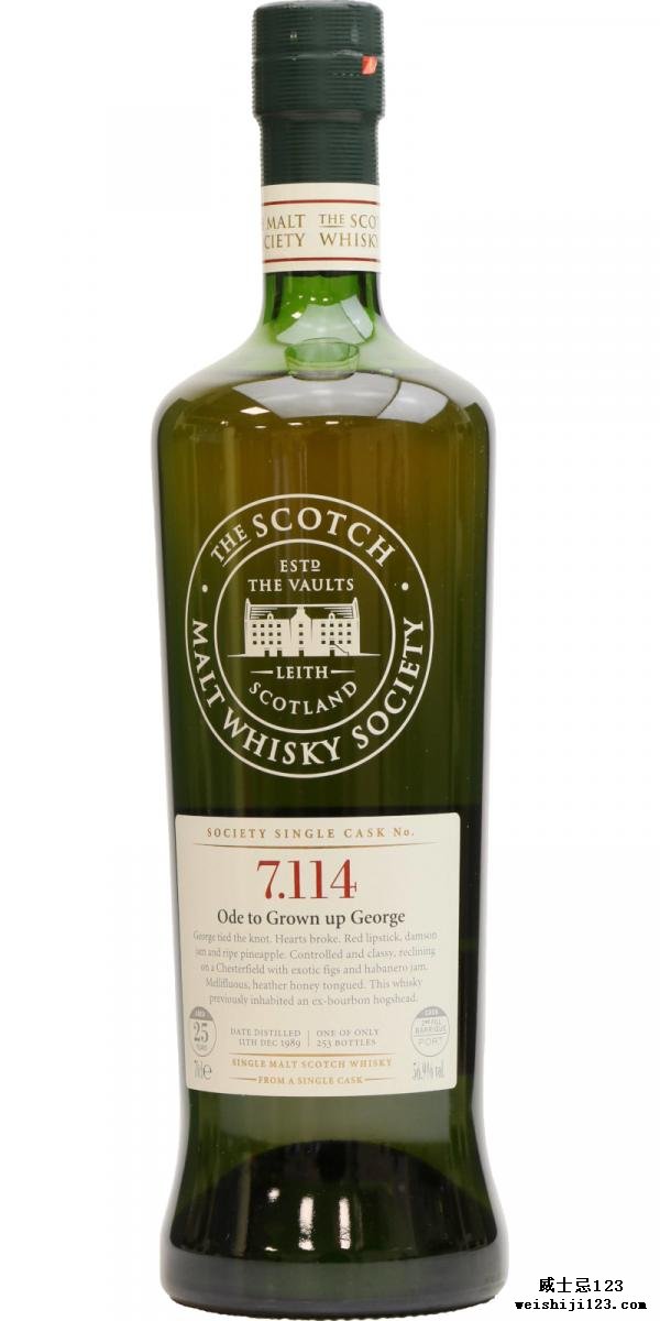 Longmorn 1989 SMWS 7.114