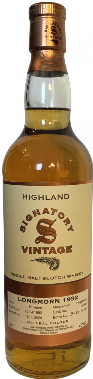 Longmorn 1992 SV