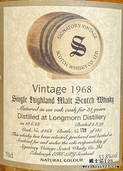 Longmorn 1968 SV