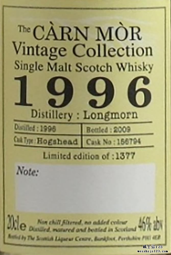 Longmorn 1996 MMcK