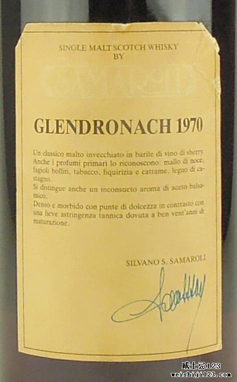 Glendronach 1970 Sa