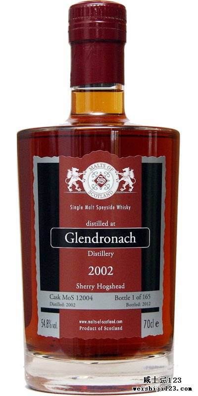 Glendronach 2002 MoS