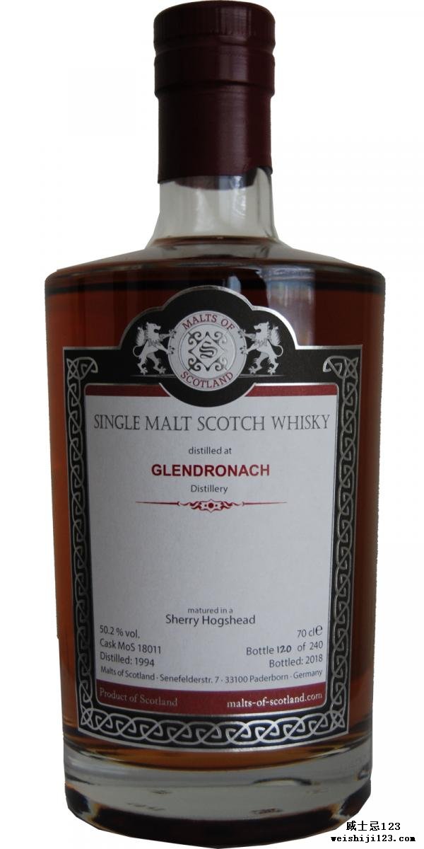 Glendronach 1994 MoS