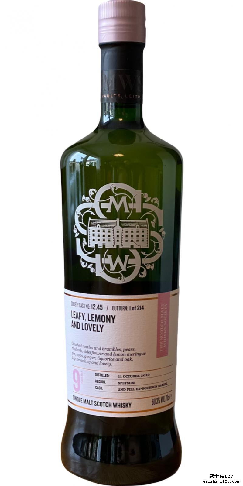 BenRiach 2010 SMWS 12.45