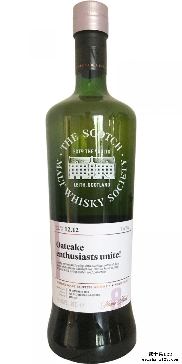 BenRiach 2009 SMWS 12.12