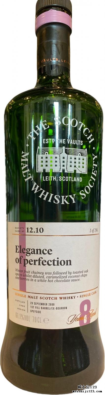 BenRiach 2009 SMWS 12.10