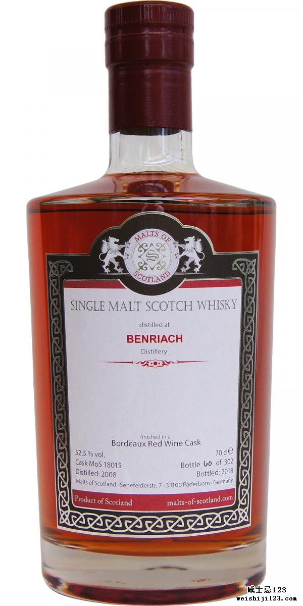 BenRiach 2008 MoS