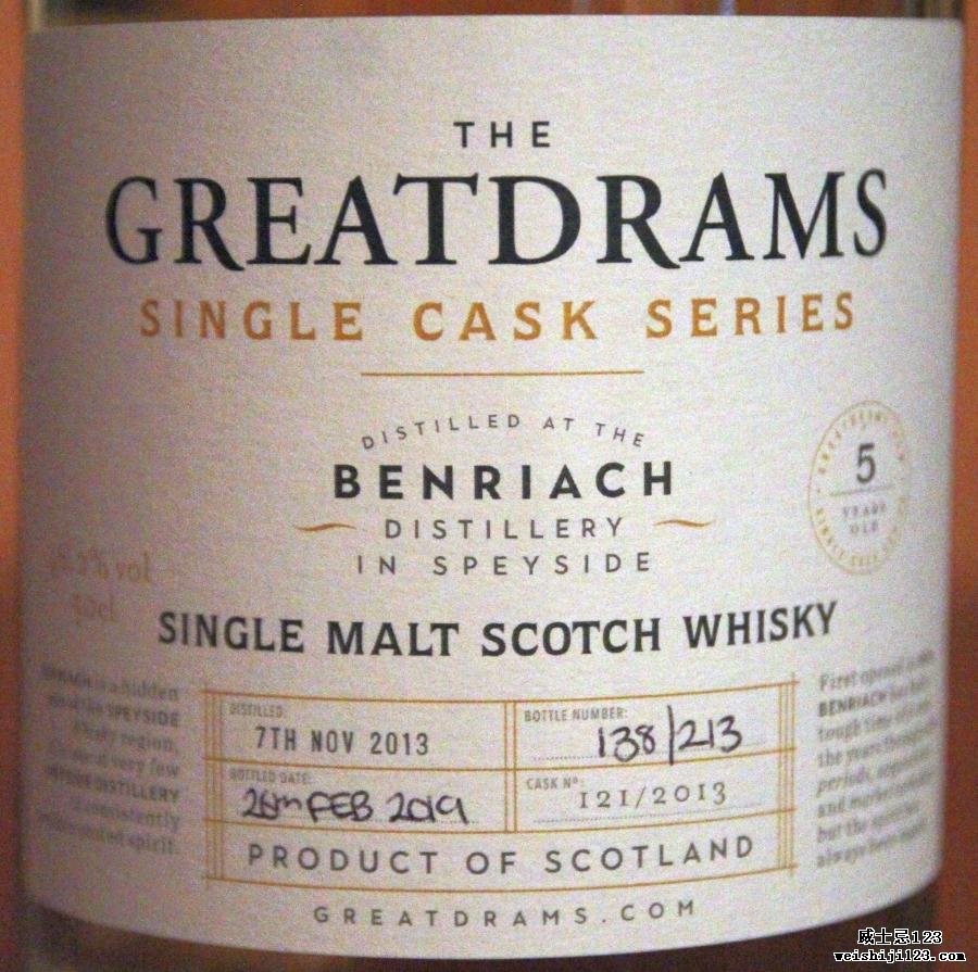 BenRiach 2013 GtDr