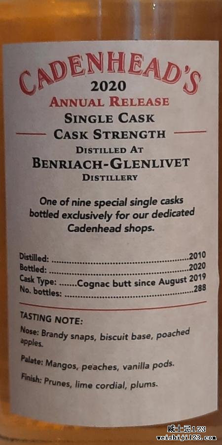 BenRiach 2010 CA