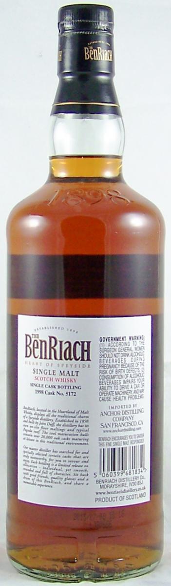 BenRiach 1998 - Triple Distilled