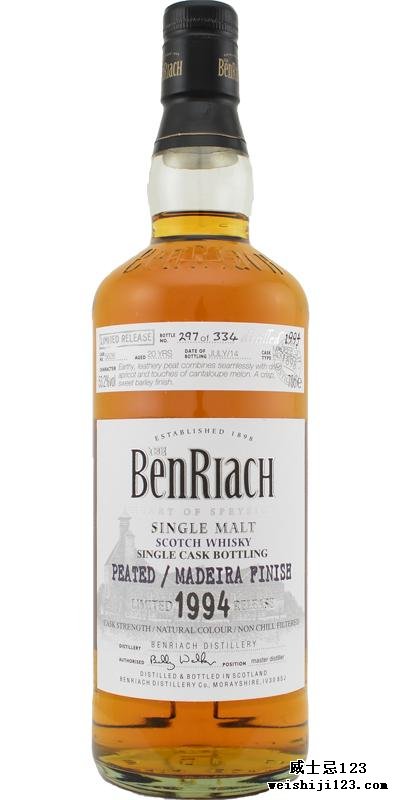 BenRiach 1994 - Peated