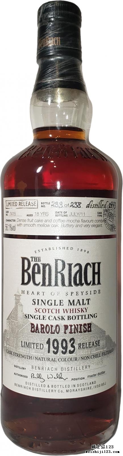 BenRiach 1993