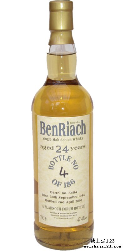 BenRiach 1985 BF