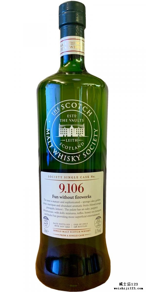 Glen Grant 1992 SMWS 9.106