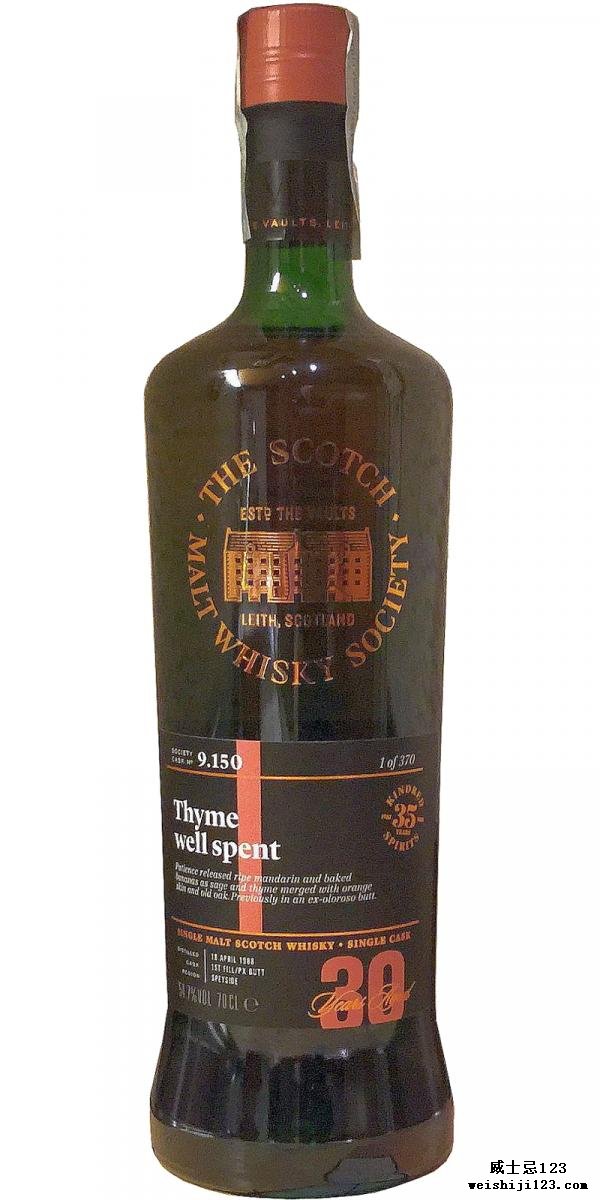 Glen Grant 1988 SMWS 9.150