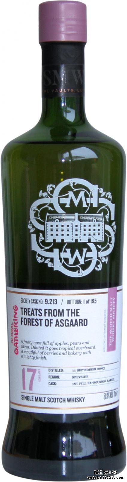 Glen Grant 2003 SMWS 9.213