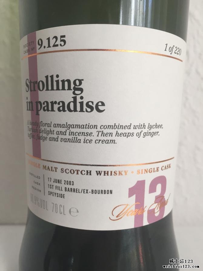 Glen Grant 2003 SMWS 9.125