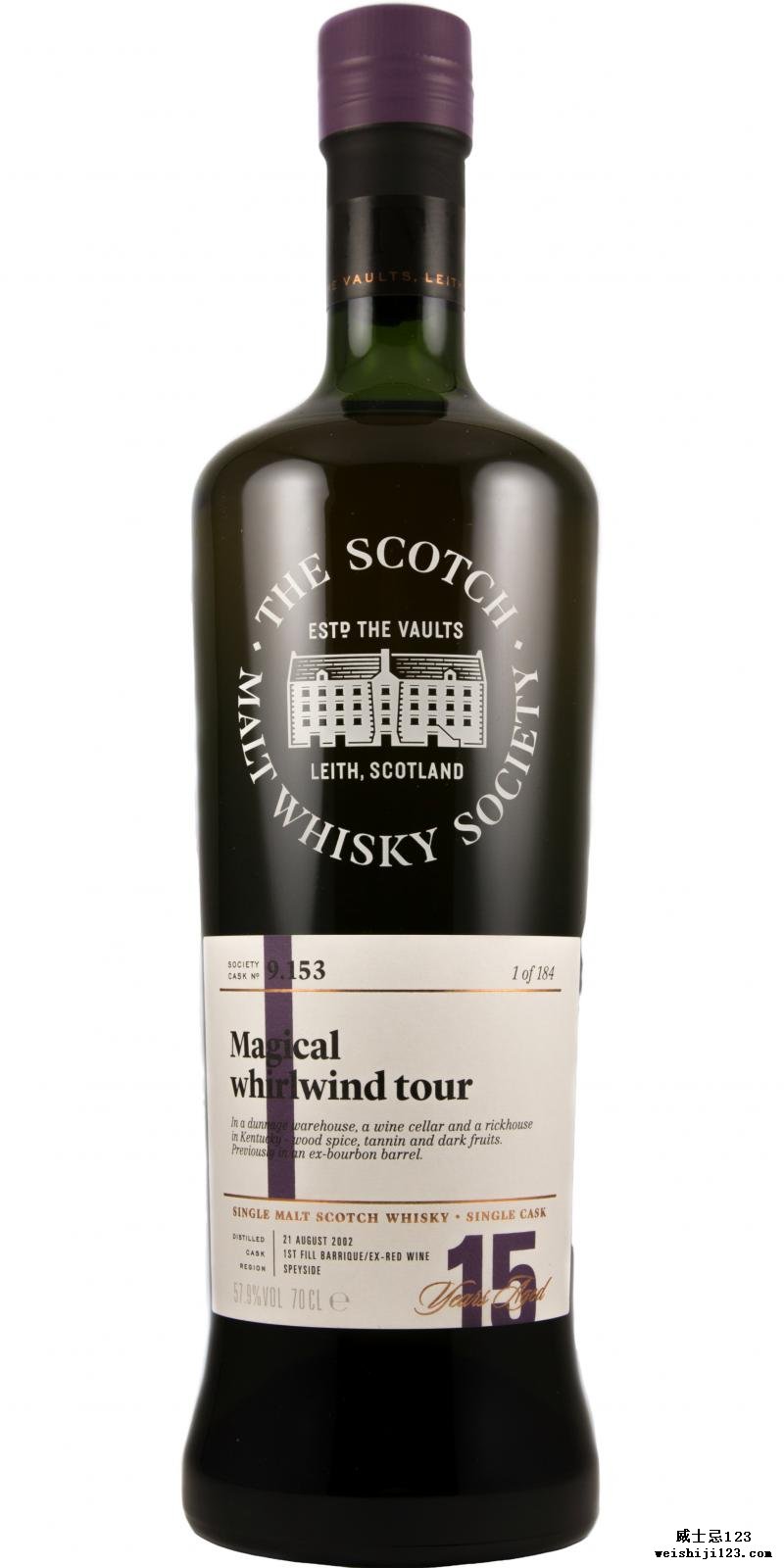 Glen Grant 2002 SMWS 9.153