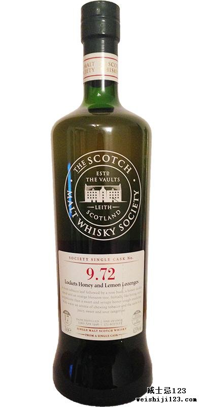 Glen Grant 1996 SMWS 9.72