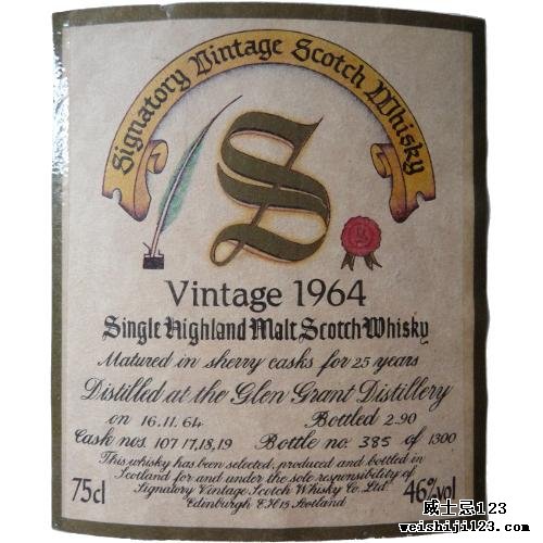 Glen Grant 1964 SV