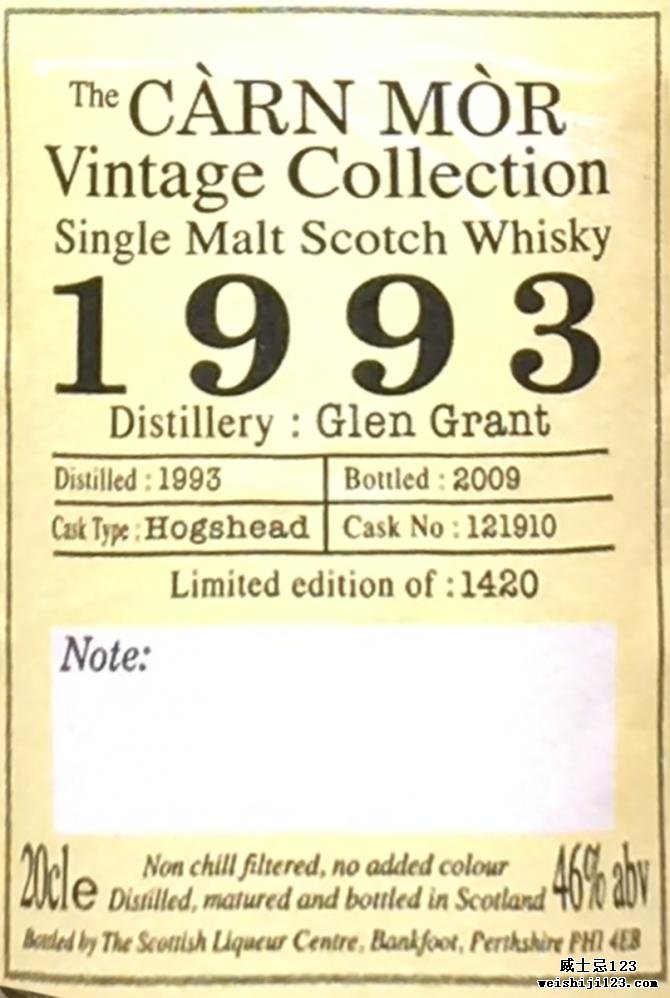 Glen Grant 1993 MMcK