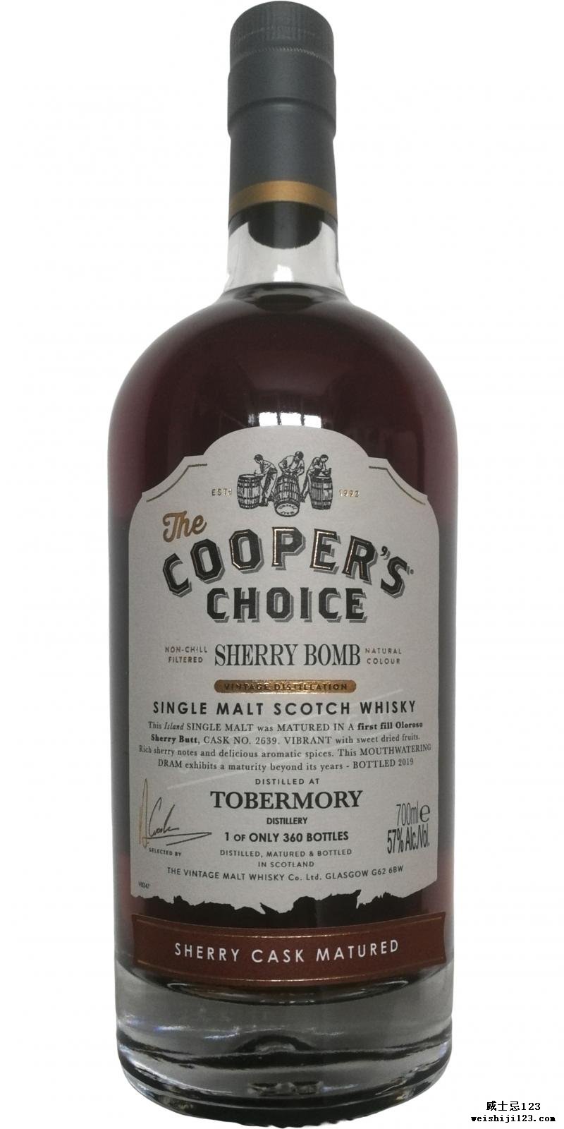 Tobermory Sherry Bomb VM