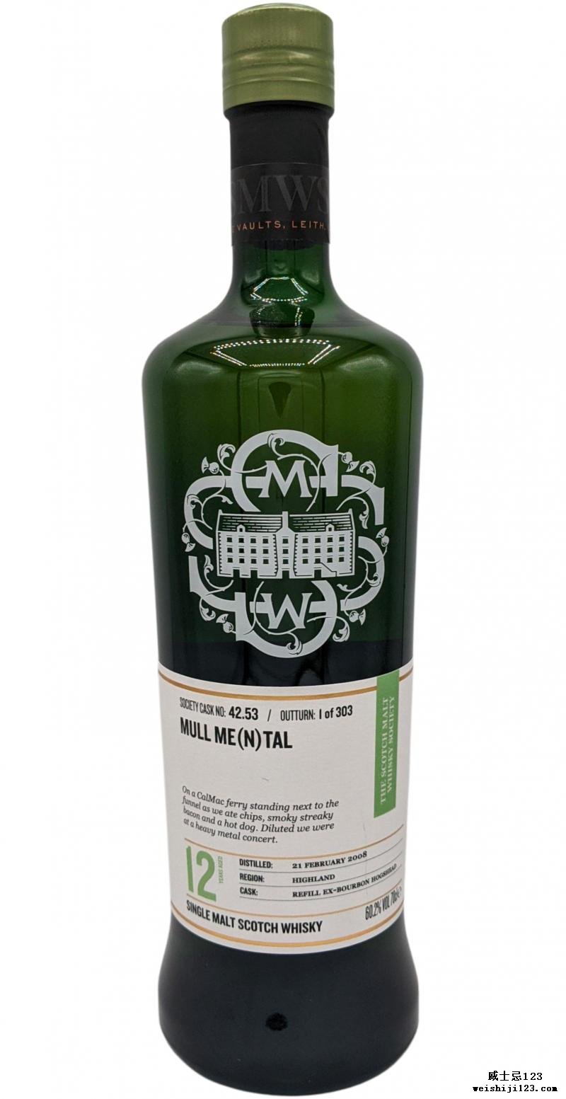 Tobermory 2008 SMWS 42.53